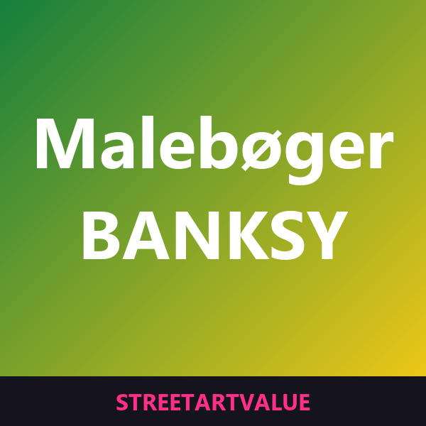 Banksy malebøger: bøger og udstyr om gadekunst på Amazon