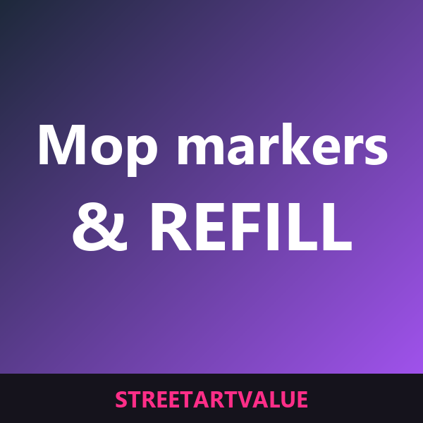 Mop markers og refill-blæk: bøger og udstyr om gadekunst på Amazon