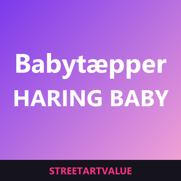 Keith Haring babytæpper på Amazon
