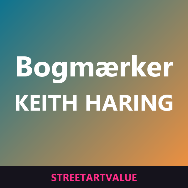 Keith Haring bogmærker: bøger og udstyr om gadekunst på Amazon