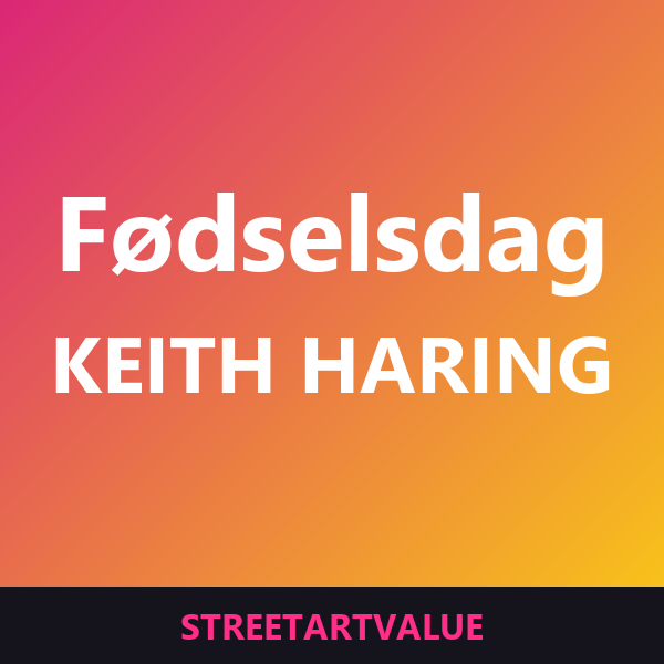 Keith Haring fødselsdagskort: bøger og udstyr om gadekunst på Amazon