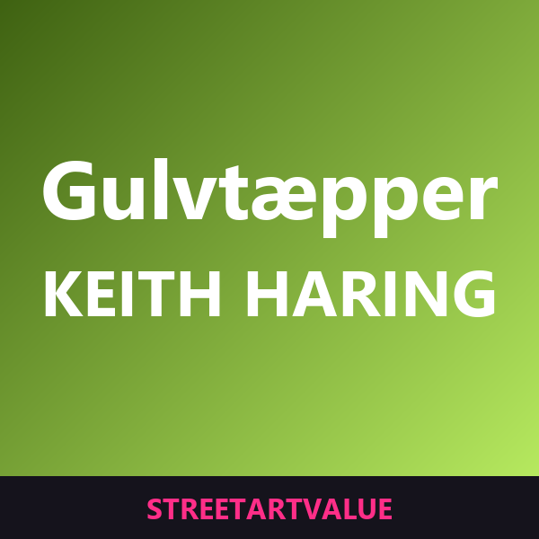 Keith Haring gulvtæpper: bøger og udstyr om gadekunst på Amazon
