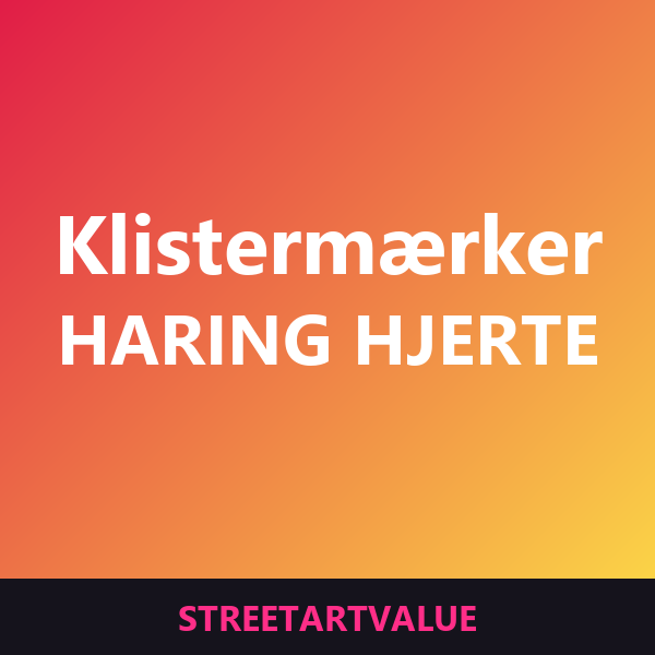 Keith Haring hjerte-klistermærker: bøger og udstyr om gadekunst på Amazon