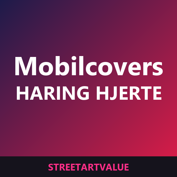 Keith Haring hjerte-mobilcovers: bøger og udstyr om gadekunst på Amazon