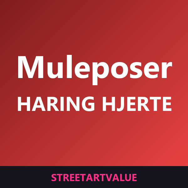 Keith Haring hjerte-muleposer: bøger og udstyr om gadekunst på Amazon