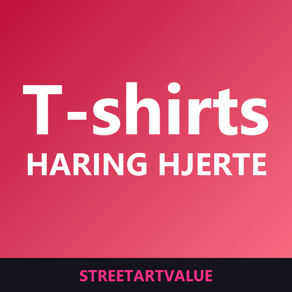 Keith Haring hjerte-T-shirts: bøger og udstyr om gadekunst på Amazon