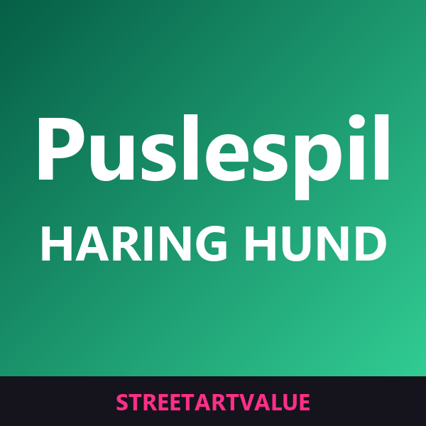 Keith Haring hund-puslespil: bøger og udstyr om gadekunst på Amazon