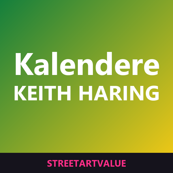 Keith Haring kalendere: bøger og udstyr om gadekunst på Amazon
