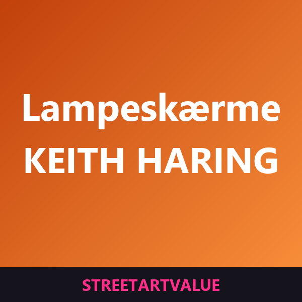Keith Haring lampeskærme: bøger og udstyr om gadekunst på Amazon
