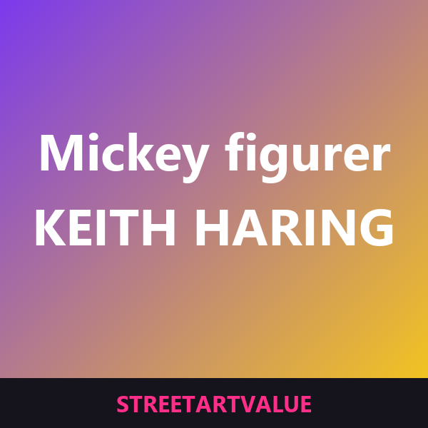 Mickey x Haring figurer: bøger og udstyr om gadekunst på Amazon