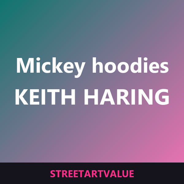 Haring Mickey hættetrøjer og sweatshirts: bøger og udstyr om gadekunst på Amazon