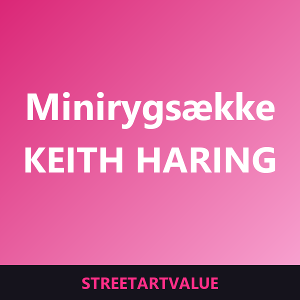 Keith Haring minirygsække: bøger og udstyr om gadekunst på Amazon