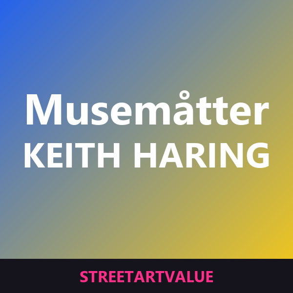 Keith Haring musemåtter: bøger og udstyr om gadekunst på Amazon