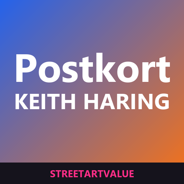 Keith Haring postkort: bøger og udstyr om gadekunst på Amazon