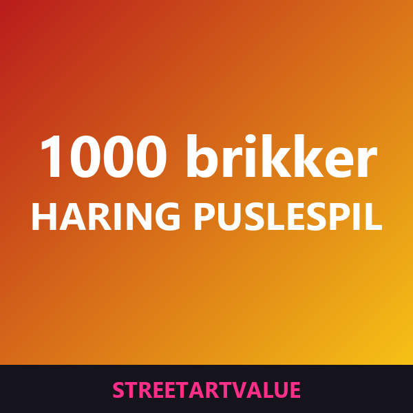 Haring puslespil med 1000 brikker: bøger og udstyr om gadekunst på Amazon