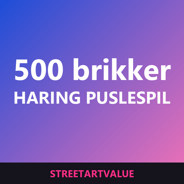 Haring puslespil med 500 brikker: bøger og udstyr om gadekunst på Amazon