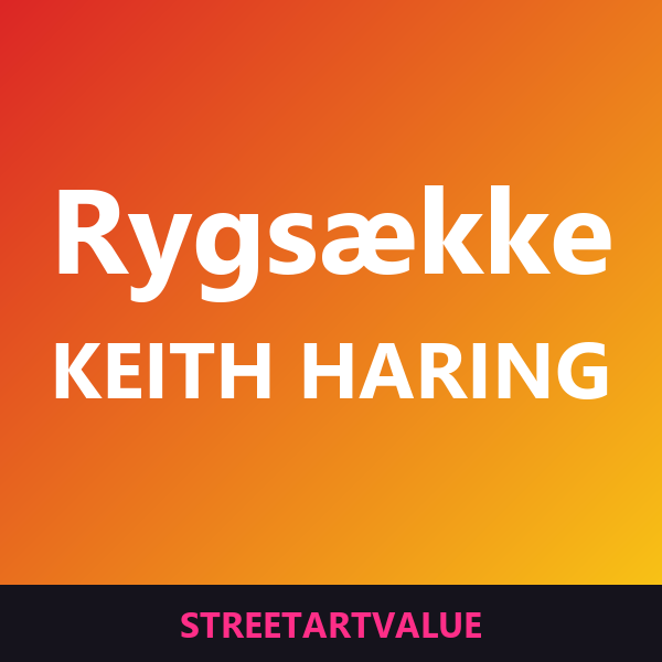 Keith Haring rygsække: bøger og udstyr om gadekunst på Amazon