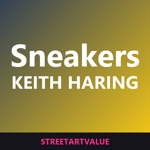 Keith Haring sneakers: bøger og udstyr om gadekunst på Amazon