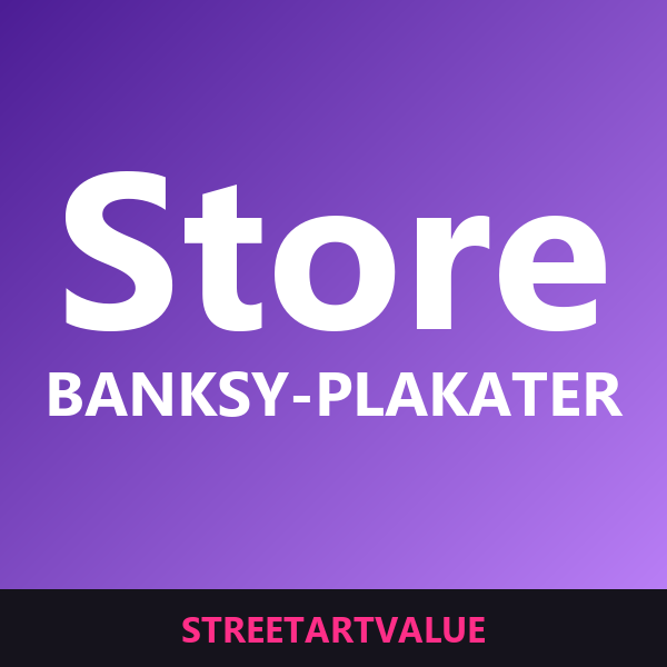 Store Banksy plakater: bøger og udstyr om gadekunst på Amazon