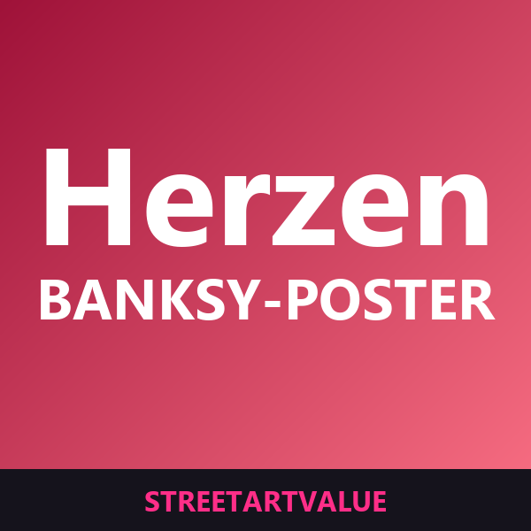 Banksy Herz- & Liebesposter auf Amazon