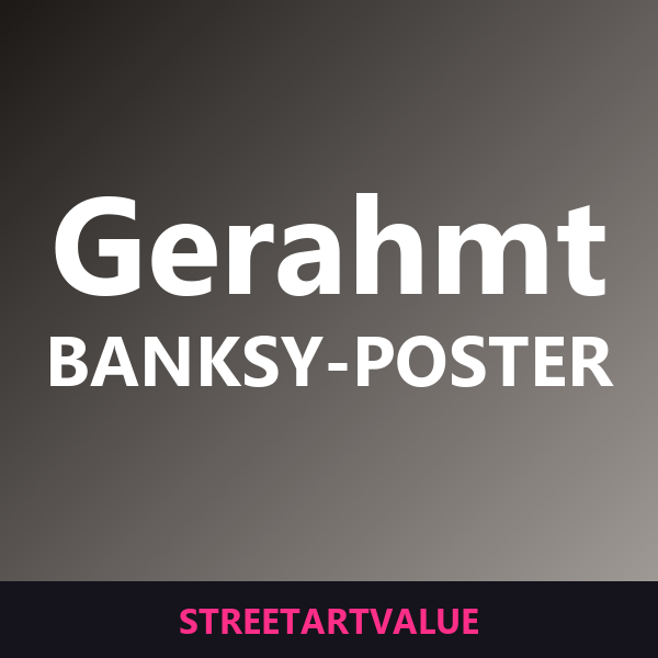 Banksy Poster mit Rahmen auf Amazon