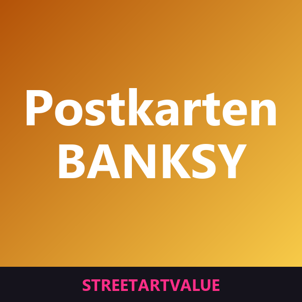 Banksy Postkarten & Mini-Poster auf Amazon