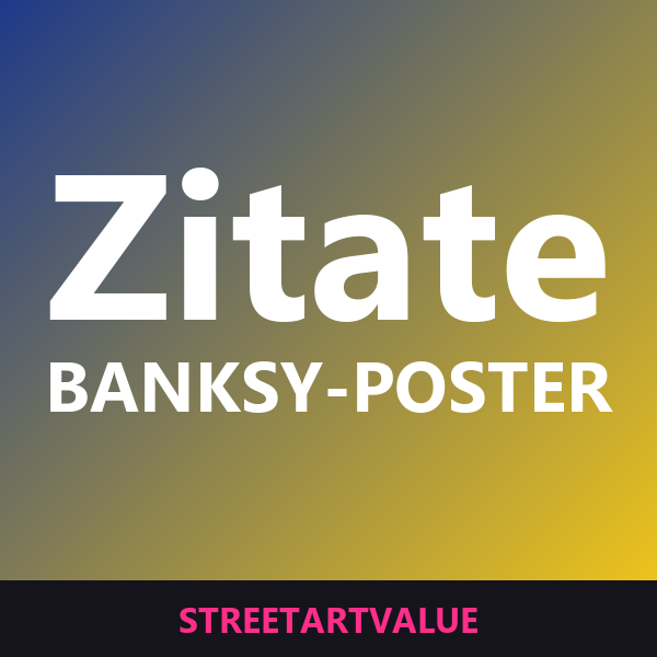 Banksy Zitate-Poster auf Amazon