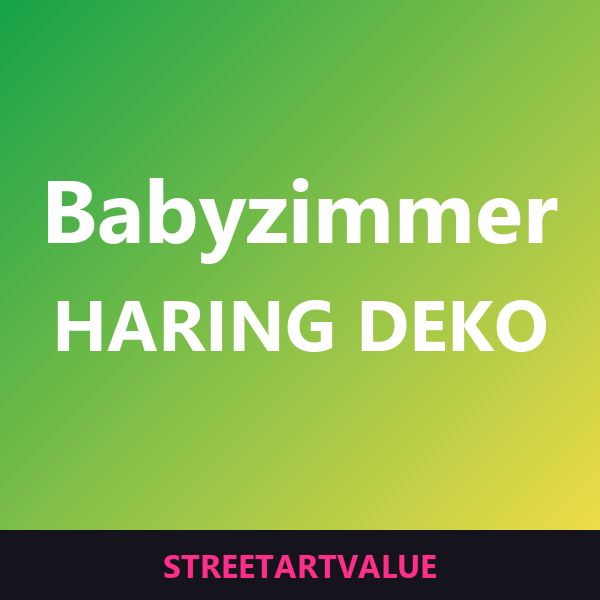 Haring Deko fürs Babyzimmer auf Amazon