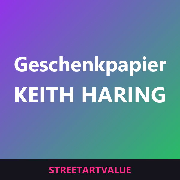 Haring Geschenkpapier & Anhänger Haring Geschenkpapier & Anhänger: Street-Art-Bücher und Zubehör auf Amazon