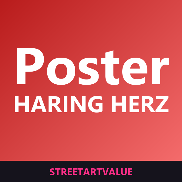 Keith Haring Herz Poster auf Amazon