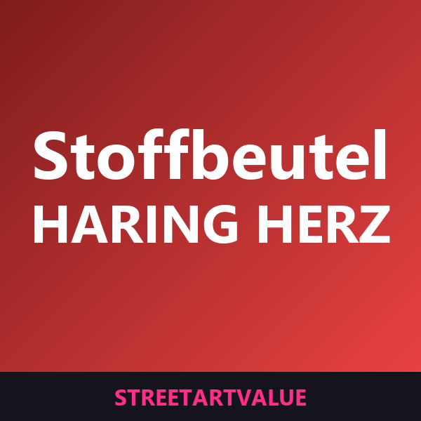 Keith Haring Herz Stoffbeutel auf Amazon