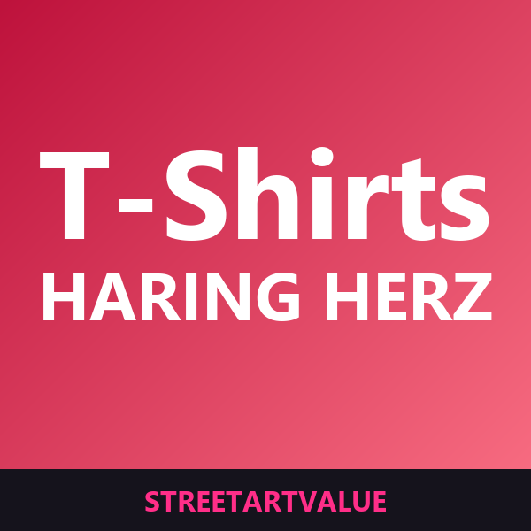 Keith Haring Herz T-Shirts auf Amazon