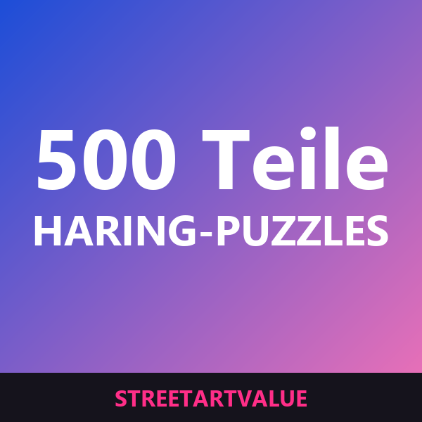 Haring Puzzles mit 500 Teilen Haring Puzzles mit 500 Teilen: Street-Art-Bücher und Zubehör auf Amazon
