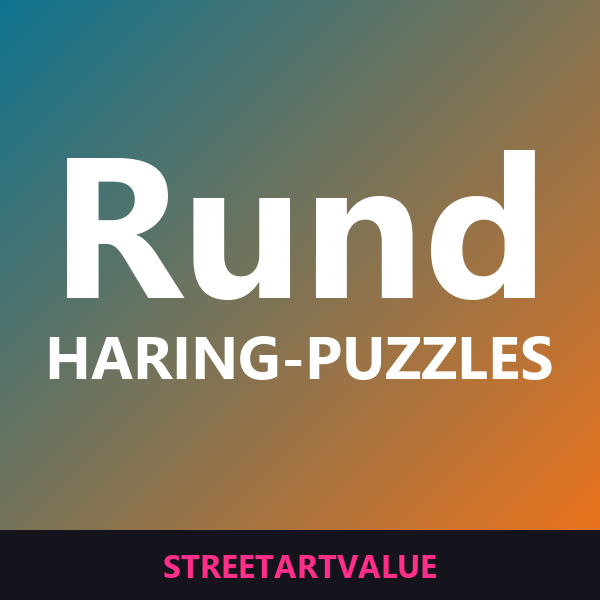 Runde Haring Puzzles Runde Haring Puzzles: Street-Art-Bücher und Zubehör auf Amazon