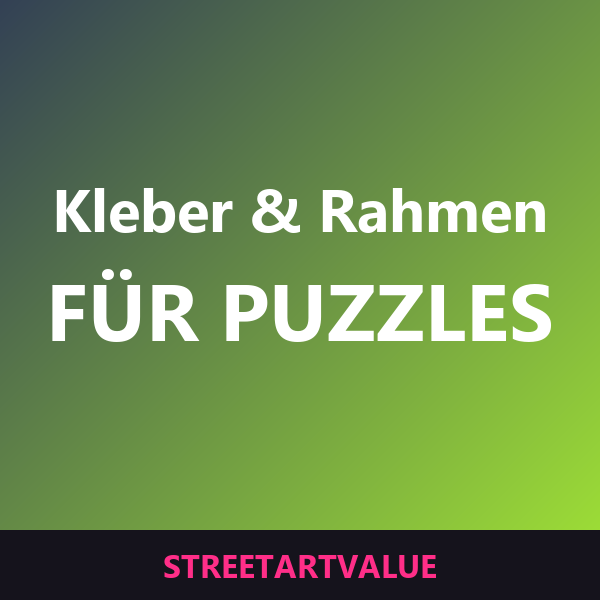 Puzzlekleber & Puzzlerahmen Puzzlekleber & Puzzlerahmen: Street-Art-Bücher und Zubehör auf Amazon
