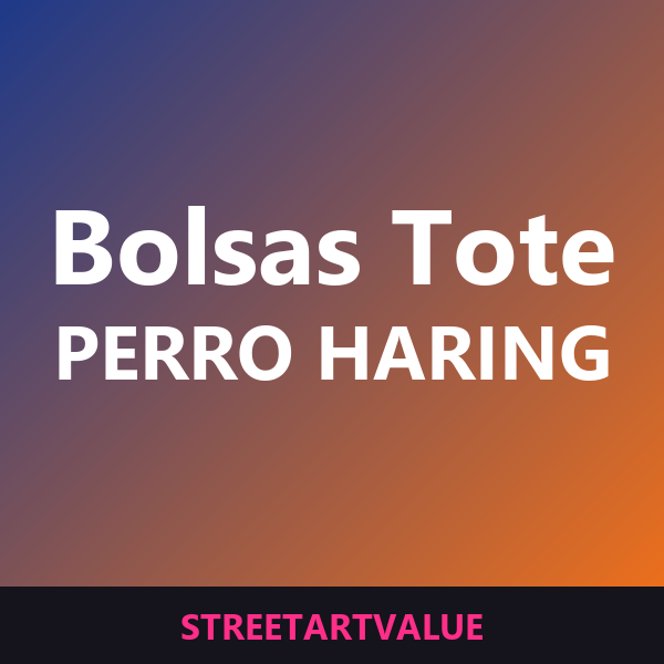 Bolsas tote perro Keith Haring Bolsas tote perro Keith Haring: libros y material de arte urbano en Amazon