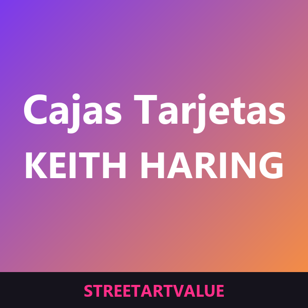 Cajas de tarjetas Haring en Amazon