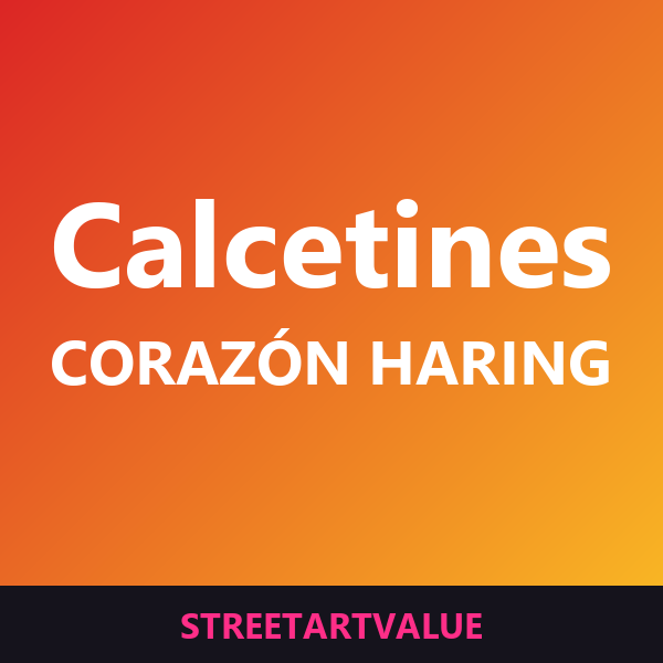 Calcetines corazón Keith Haring Calcetines corazón Keith Haring: libros y material de arte urbano en Amazon