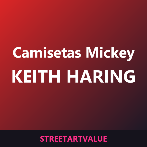 Camisetas Mickey Mouse de Keith Haring en Amazon