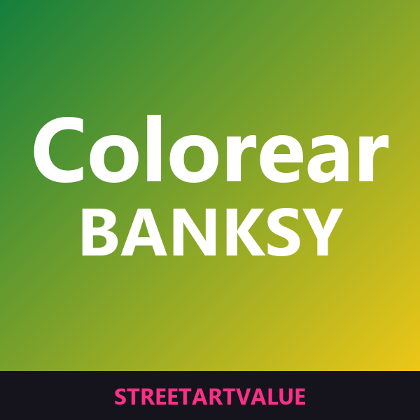 Libros para colorear de Banksy en Amazon