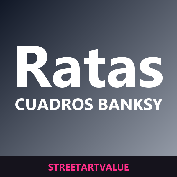 Cuadros ratas de Banksy en Amazon