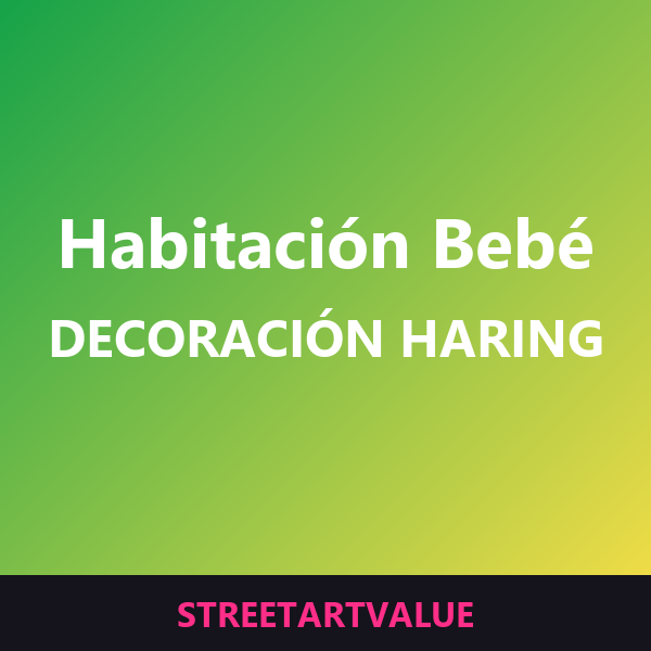 Decoración habitación bebé Haring Decoración habitación bebé Haring: libros y material de arte urbano en Amazon