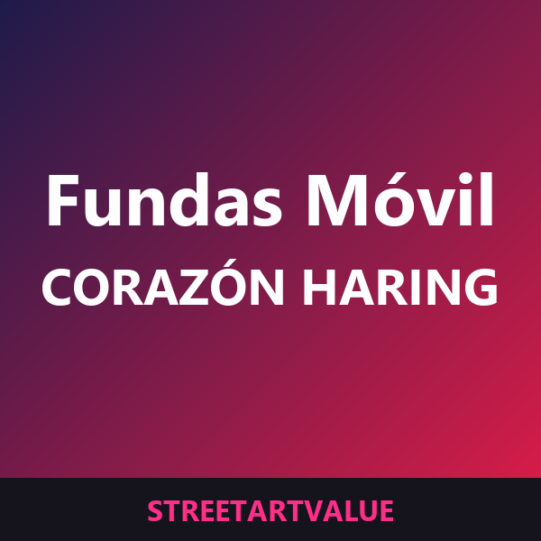 Fundas de móvil corazón Haring Fundas de móvil corazón Haring: libros y material de arte urbano en Amazon