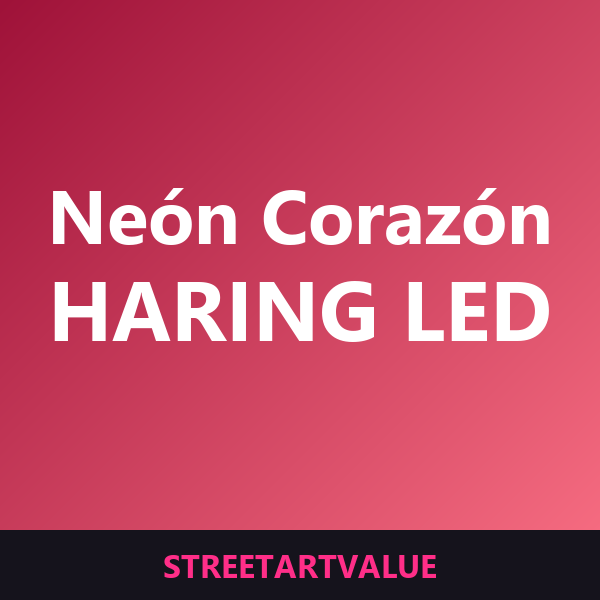 Neón corazón Haring en Amazon