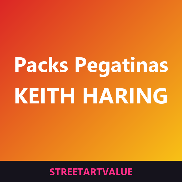 Packs de pegatinas Keith Haring en Amazon