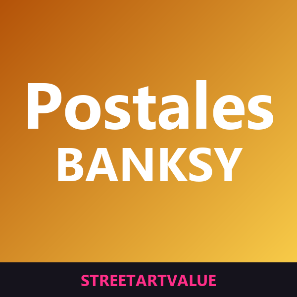 Postales y mini pósters de Banksy en Amazon