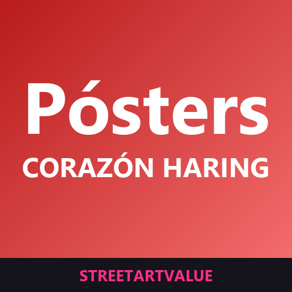 Pósters corazón Keith Haring Pósters corazón Keith Haring: libros y material de arte urbano en Amazon