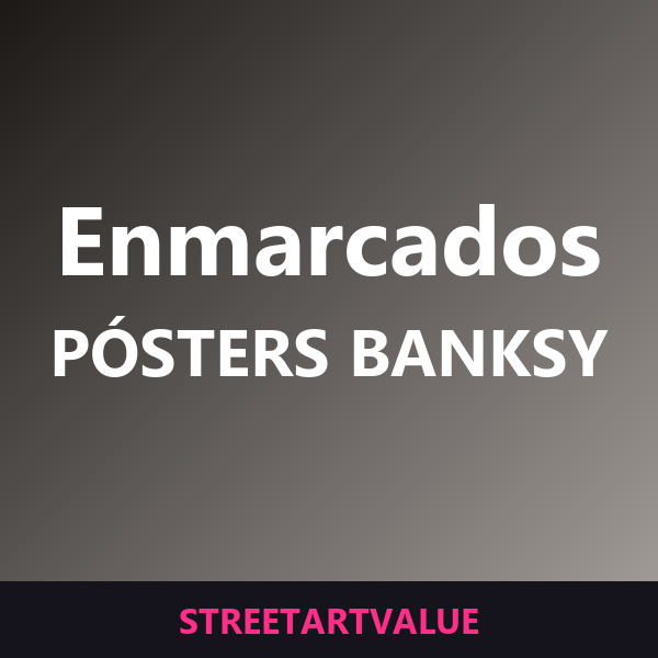 Pósters de Banksy enmarcados en Amazon