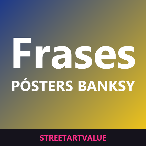 Pósters con frases de Banksy en Amazon