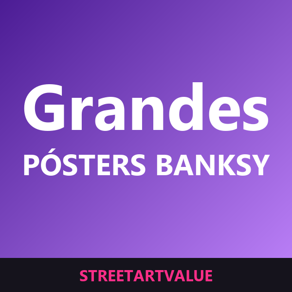 Pósters grandes de Banksy en Amazon